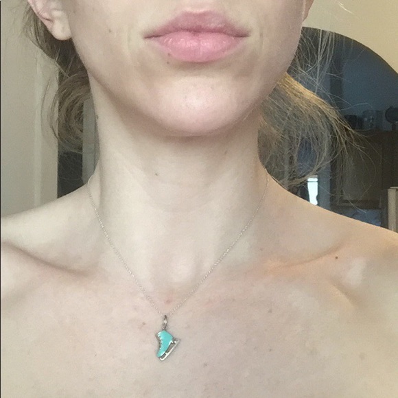 Tiffanys Ice Skate Charm Necklace 